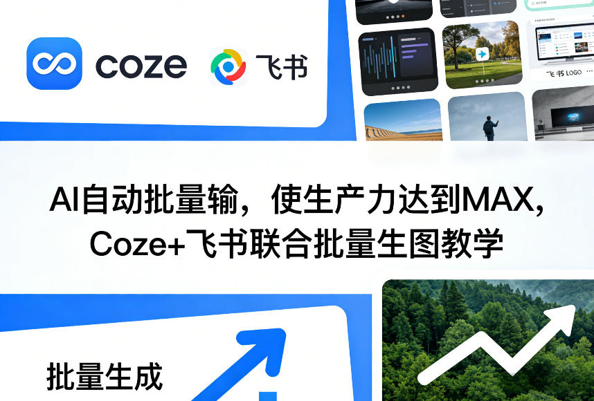 AI自动批量输，使生产力达到MAX，Coze+飞书联合批量生图教学-好运多多