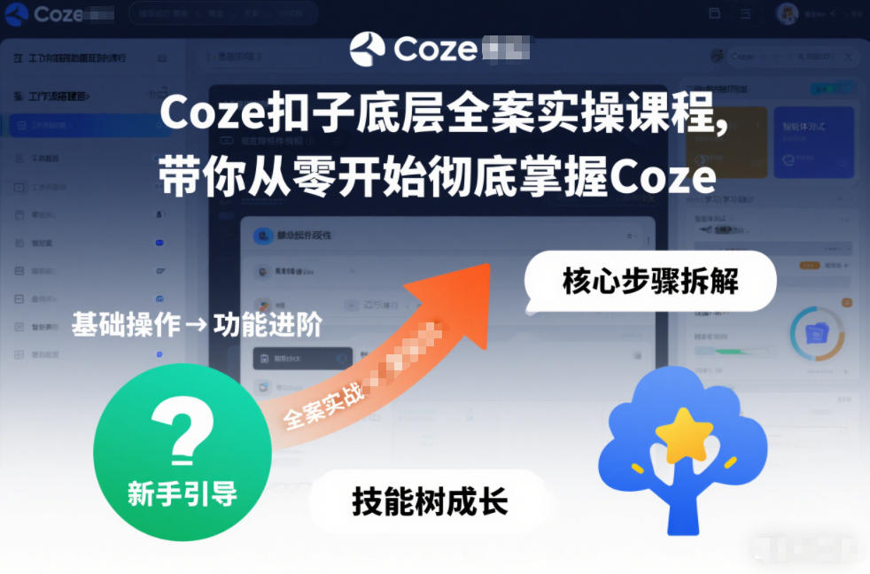 Coze扣子底层全案实操课程，带你从零开始彻底掌握Coze(更新3月)-好运多多