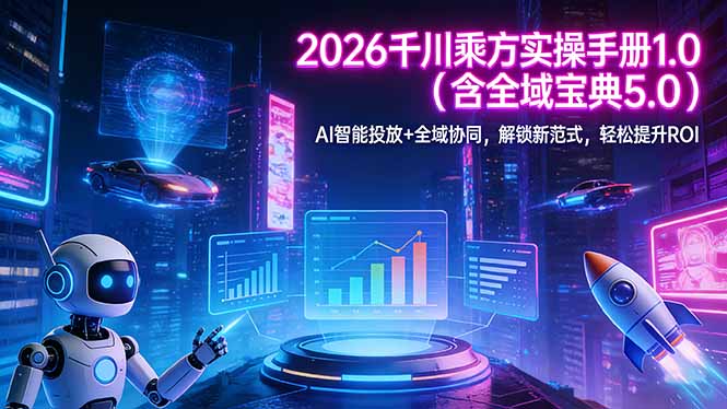 2026 千川乘方实操手册 1.0(含全域宝典 5.0-好运多多