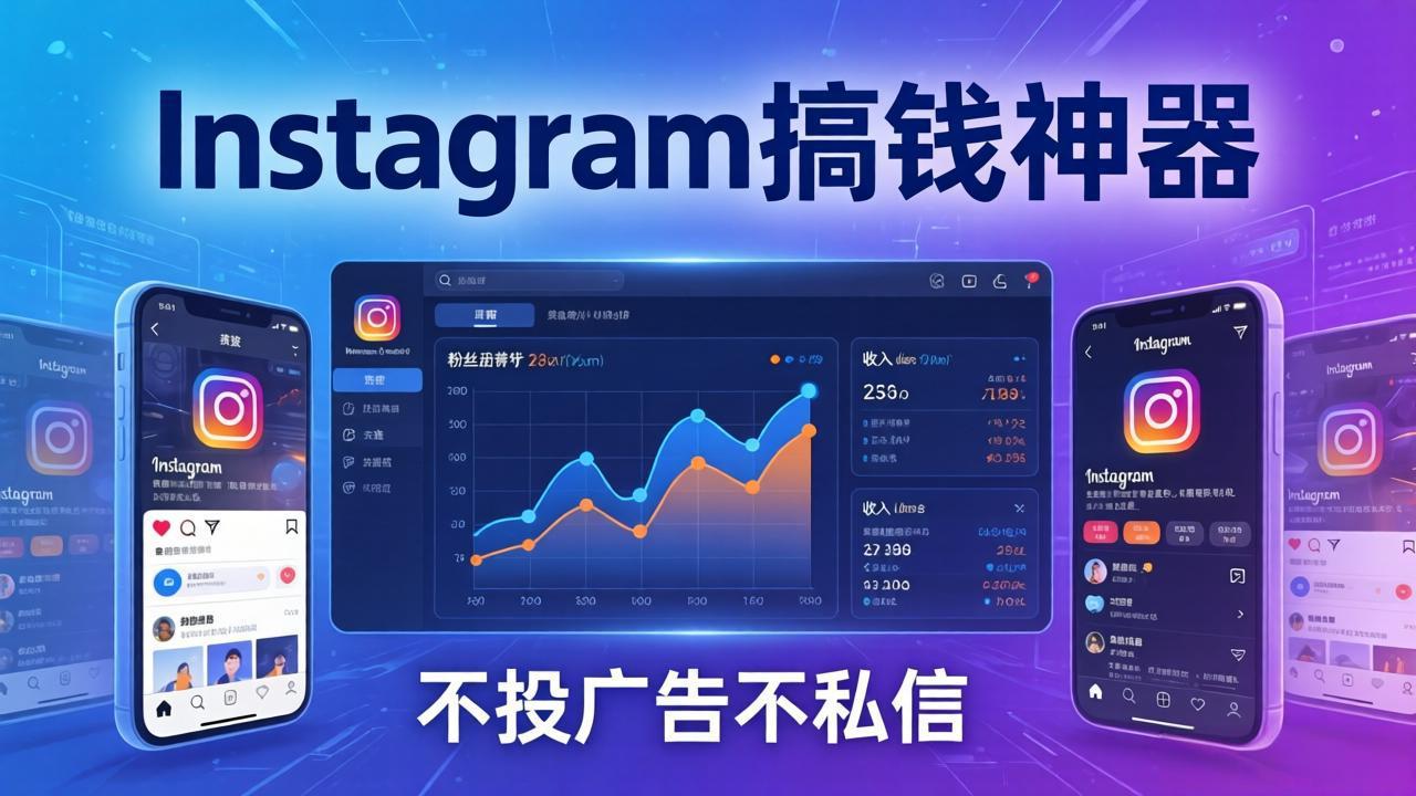 Instagram搞钱神器：月涨6万粉+月入5万刀，不投广告不私信，靠算法+低价产品-好运多多