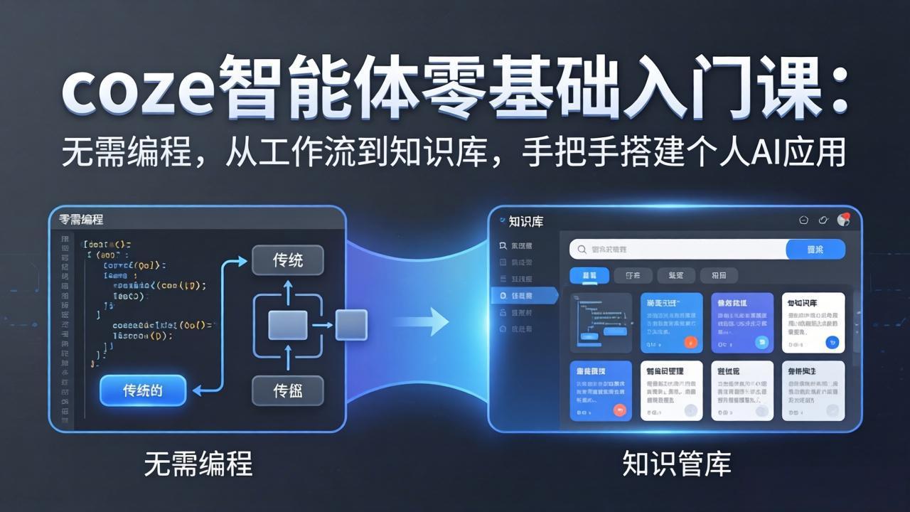coze智能体零基础入门课:无需编程,从工作流到知识库,手把手搭建个人AI应用-好运多多