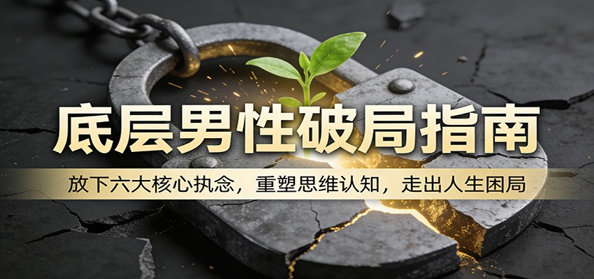 底层男性破局指南:放下六大核心执念,重塑思维认知,走出人生困局-好运多多