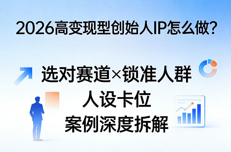 2026高变现型创始人IP怎么做？选对赛道×锁准人群×人设卡位×案例深度拆解-好运多多
