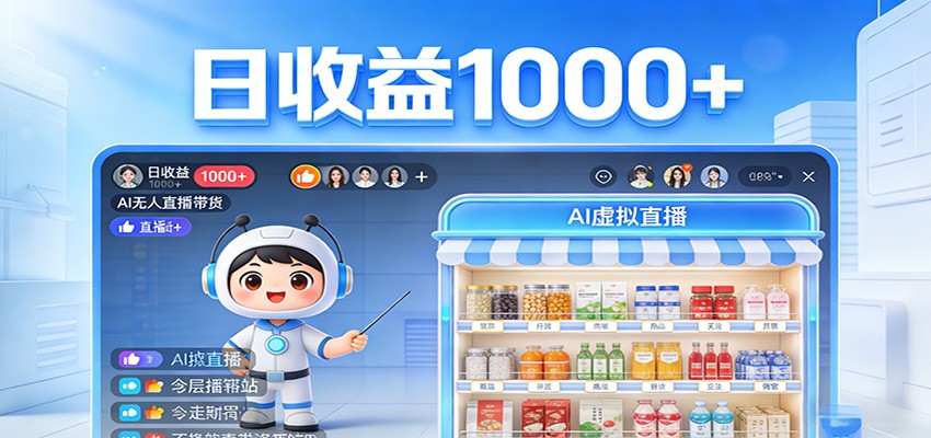 不用露脸不用说话，24小时自动卖货赚钱，全天自动直播，收益看得见-好运多多