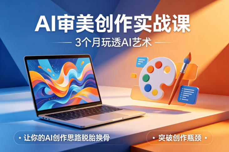 AI审美创作实战课,3个月玩透AI艺术,让你的AI创作思路脱胎换骨,突破创作瓶颈-好运多多