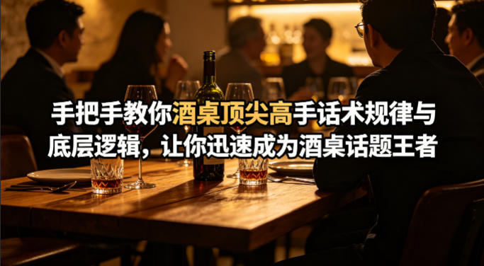 付费文章：手把手教你酒桌顶尖高手话术规律与底层逻辑，让你迅速成为酒桌话题王者(二十年全网独家经验分享)-好运多多