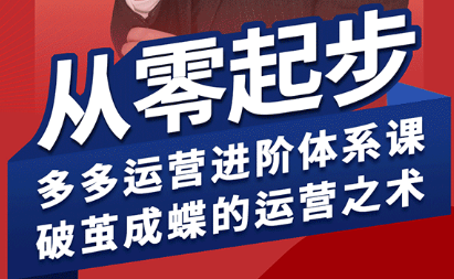 海神·拼多多运营进阶系统课(更新2026)-好运多多