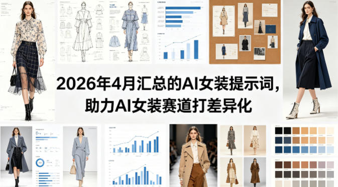 2026年4月汇总的AI女装提示词，助力AI女装赛道打差异化-好运多多