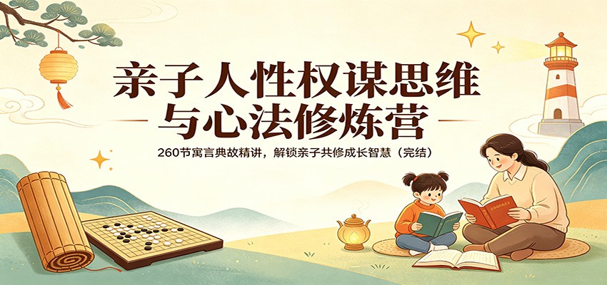 亲子人性权谋思维与心法修炼营：260节寓言典故精讲，解锁亲子共修成长智慧(完结)-好运多多