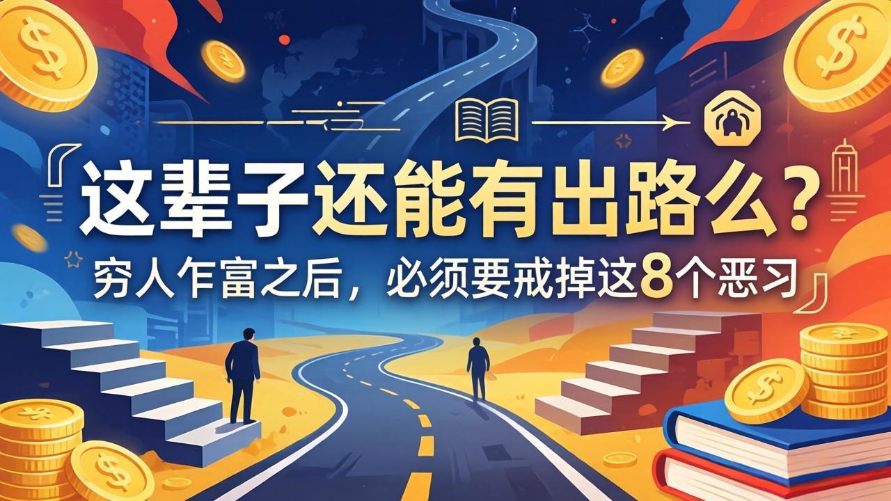 关于人生两篇付费文章【这辈子还能有出路么？】【穷人乍富之后，必须要戒掉这8个恶习】-好运多多