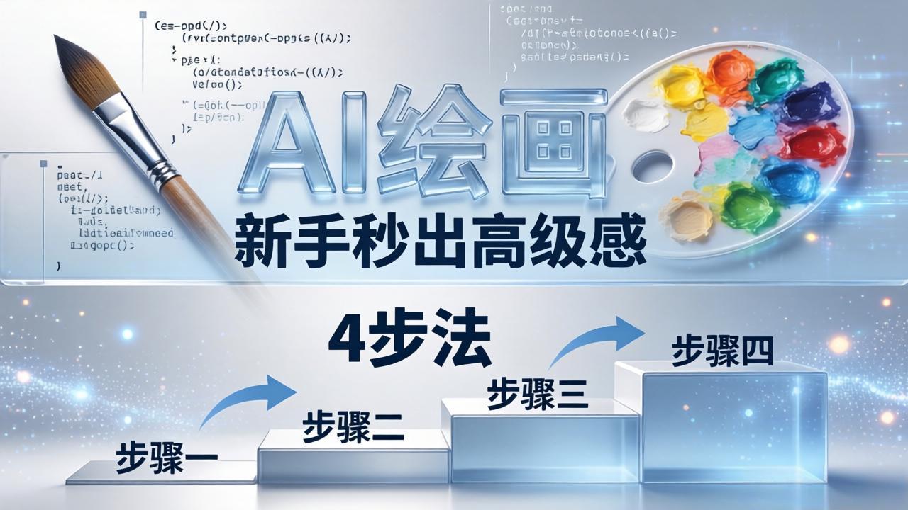 AI绘画入门别再硬磕了！即梦4步法：万能提示词公式+BRTR框架，新手秒出高级感-好运多多
