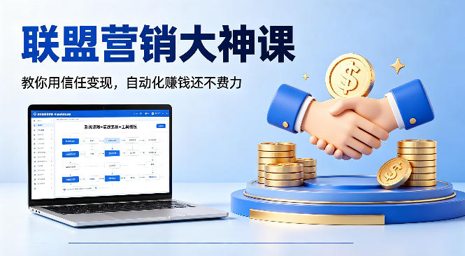 联盟营销大神课，教你用信任变现，自动化賺钱还不费力【原创双语字幕】-好运多多