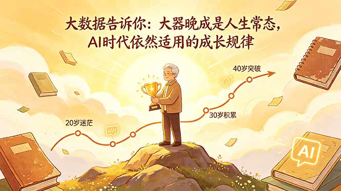 付费文章：大数据告诉你：大器晚成是人生常态，AI 时代依然适用的成长规律-好运多多