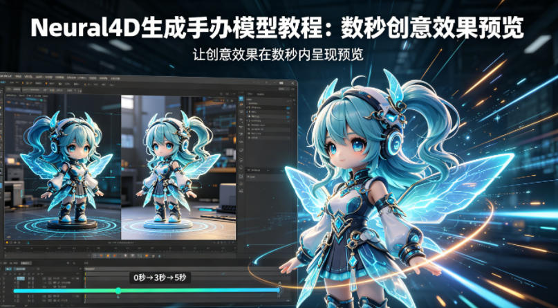 Neural4D生成手办模型教程，让创意效果在数秒内呈现预览-好运多多