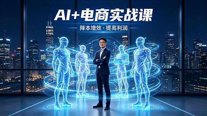 AI+电商实战课，1人+N个AI 智能体，把SOP变AI员工，实现降本增效提高利润-好运多多