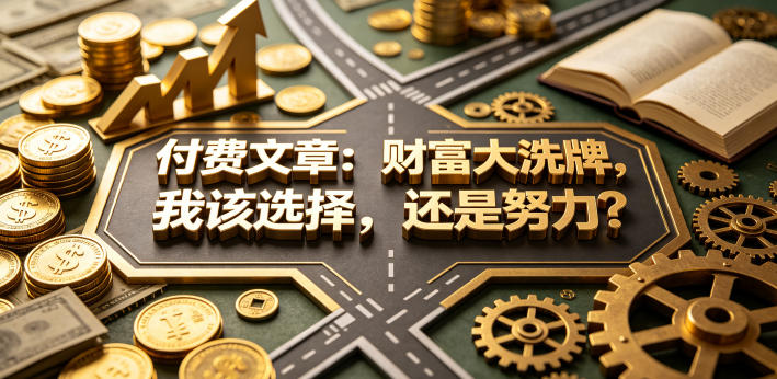 付费文章:财富大洗牌,我该选择,还是努力?-好运多多