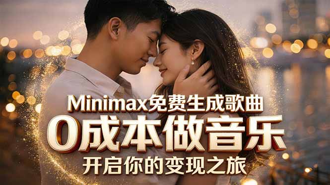 Minimax免费生成歌曲实测！0成本做音乐，说唱流行Lofi一键生成-好运多多