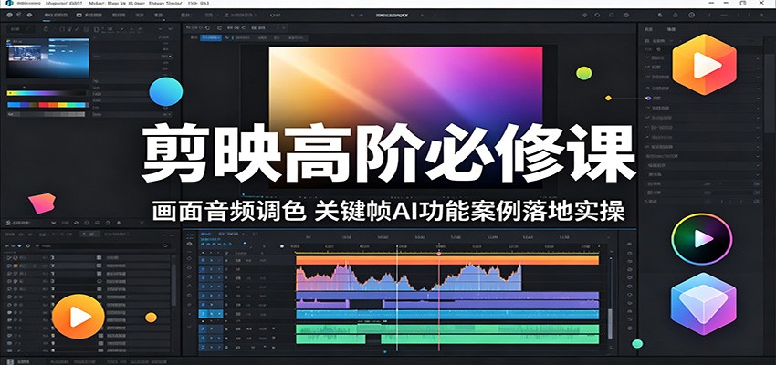 剪映高阶必修课:画面音频调色,关键帧AI功能案例落地实操-好运多多