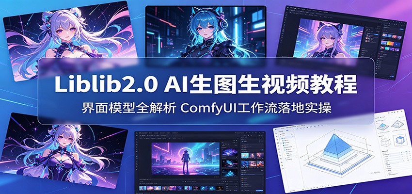 Liblib2.0 AI生图生视频教程：界面模型全解析，ComfyUI工作流落地实操-好运多多