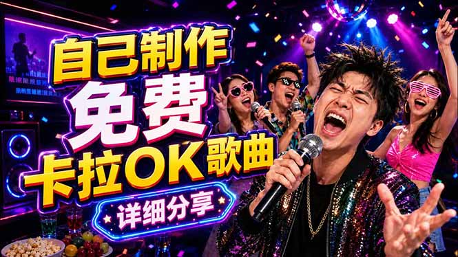免费卡拉OK歌曲制作全攻略:音轨分离字幕制作,零基础快速做出专业K歌视频-好运多多