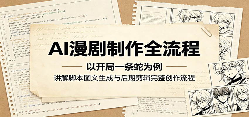 AI漫剧制作全流程:以开局一条蛇为例,讲解脚本图文生成与后期剪辑完整创作流程-好运多多