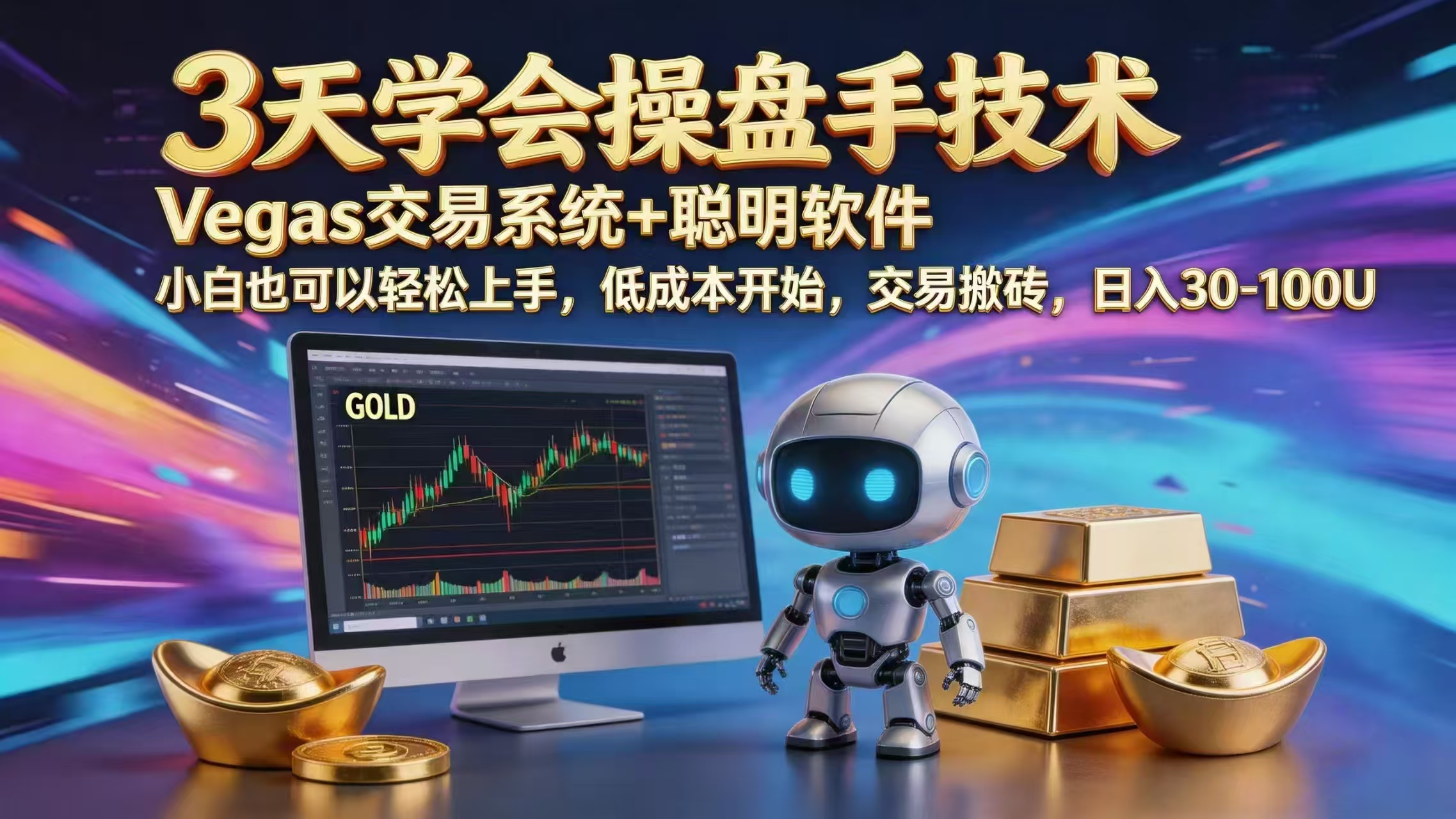 三天学会操盘手技术,vegas技术+聪明软件,小白也可以轻松上手,日入1000+-好运多多