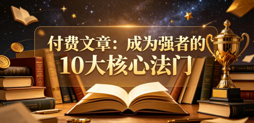 付费文章:成为强者的10大核心法门-好运多多