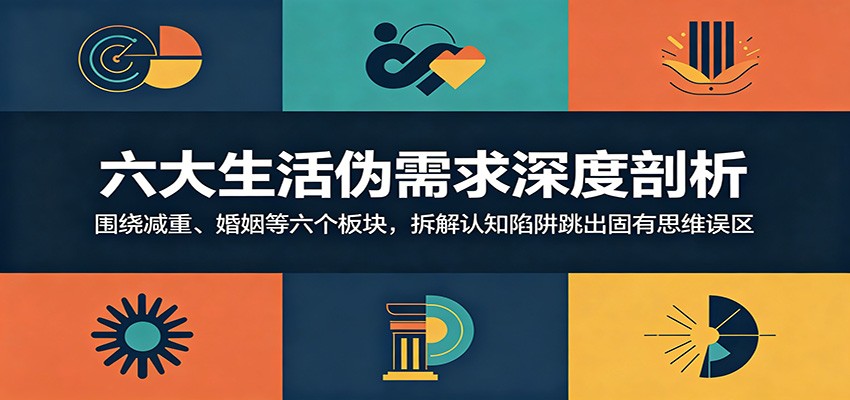 六大生活伪需求深度剖析：围绕减重、婚姻等六个板块，拆解认知陷阱跳出固有思维误区-好运多多