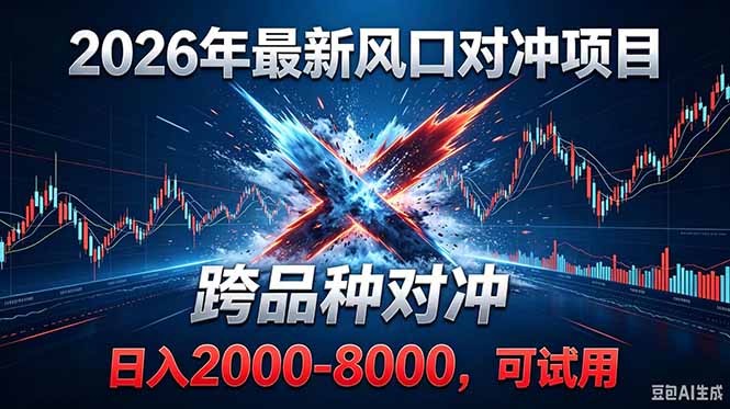 2026创业新风口!最新对冲!跨品种对冲!日收益2000-6000+-好运多多