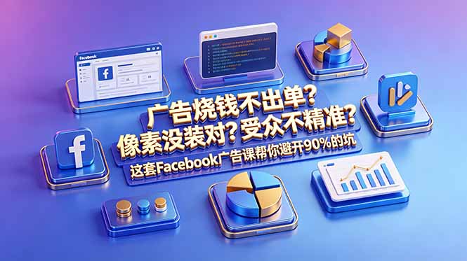 广告烧钱不出单?像素没装对?受众不精准?这套Facebook广告课帮你避开90%的坑-原创双语字幕-好运多多