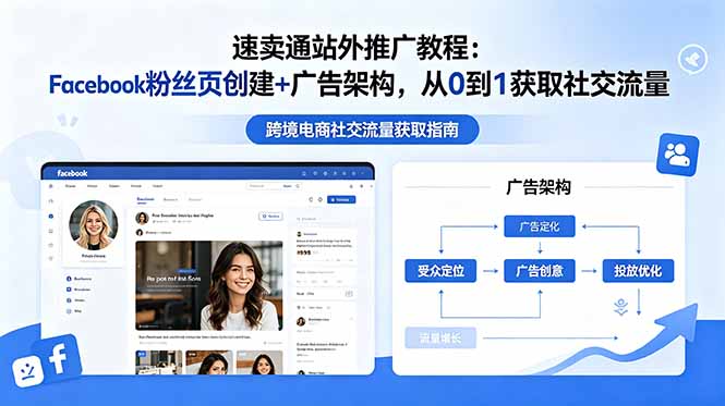 速卖通站外推广教程：Facebook粉丝页创建+广告架构，从0到1获取社交流量-好运多多