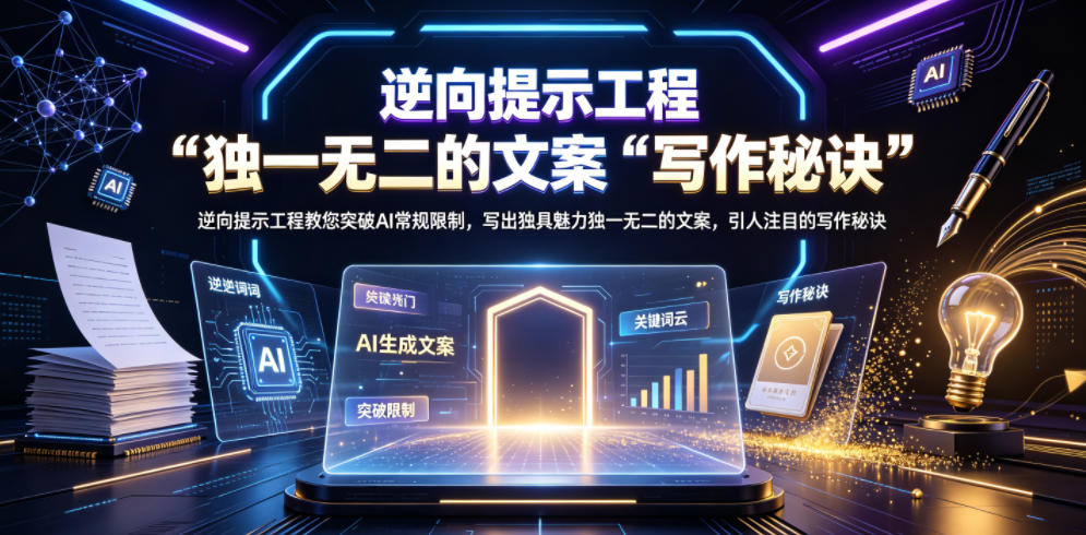 逆向提示工程教您突破AI常规限制，写出独具魅力独一无二的文案，引人注目的写作秘诀【原创双语字幕】-好运多多