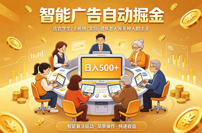 2026年最好做的项目：自动掘金项目，小白轻易上手，单日轻松收入500+【揭秘】-好运多多