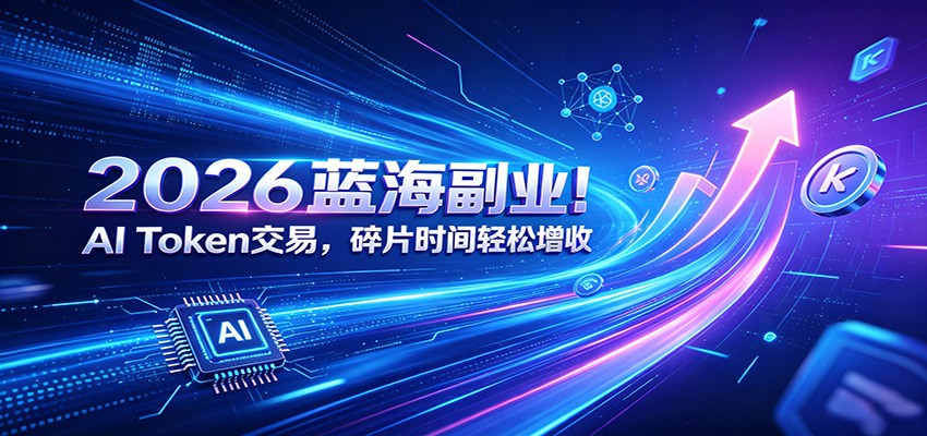 2026蓝海副业！AI Token交易，碎片时间轻松增收-好运多多